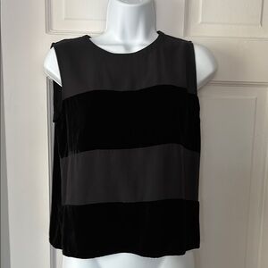 Moda Seta silk/ velvet top S